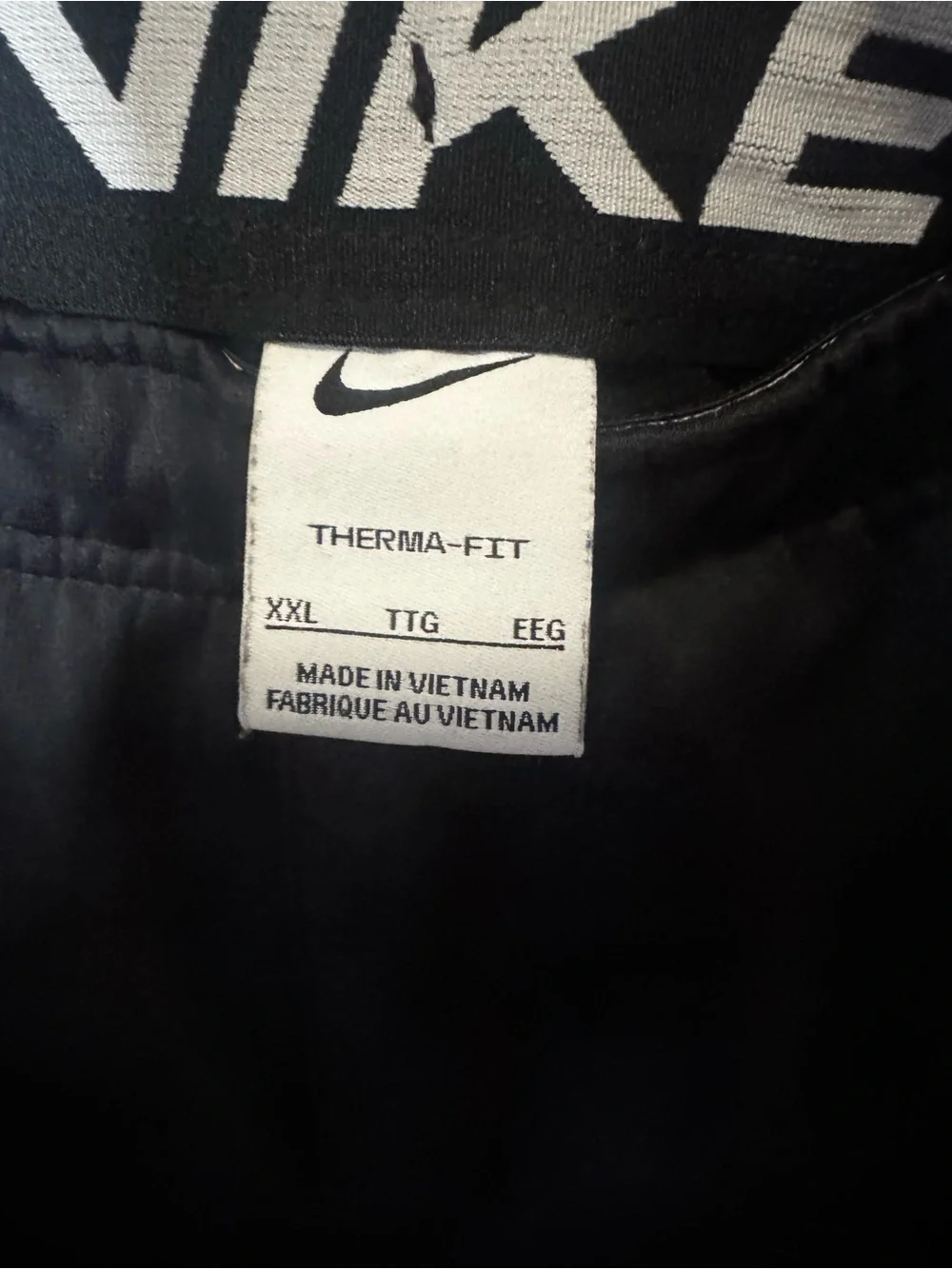 Nike Black Jogger Pants with White Swoosh